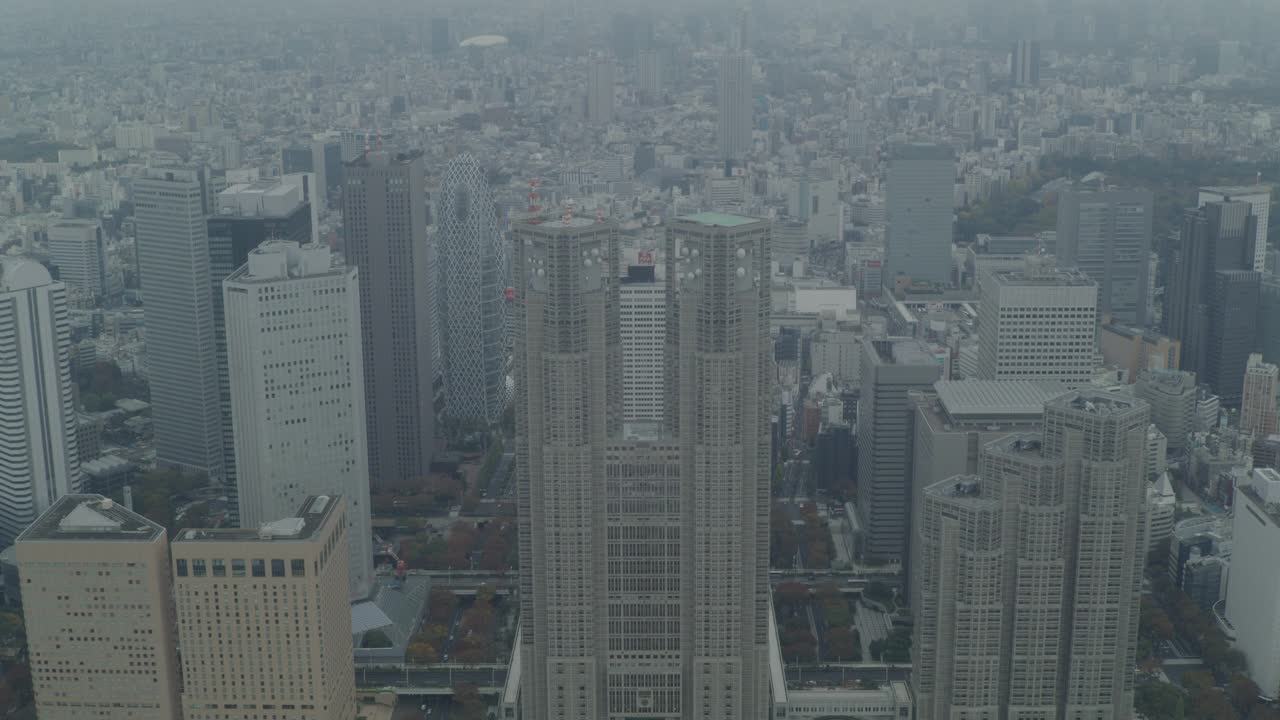 公寓,东京,摩天大楼,城市天际线视频素材
