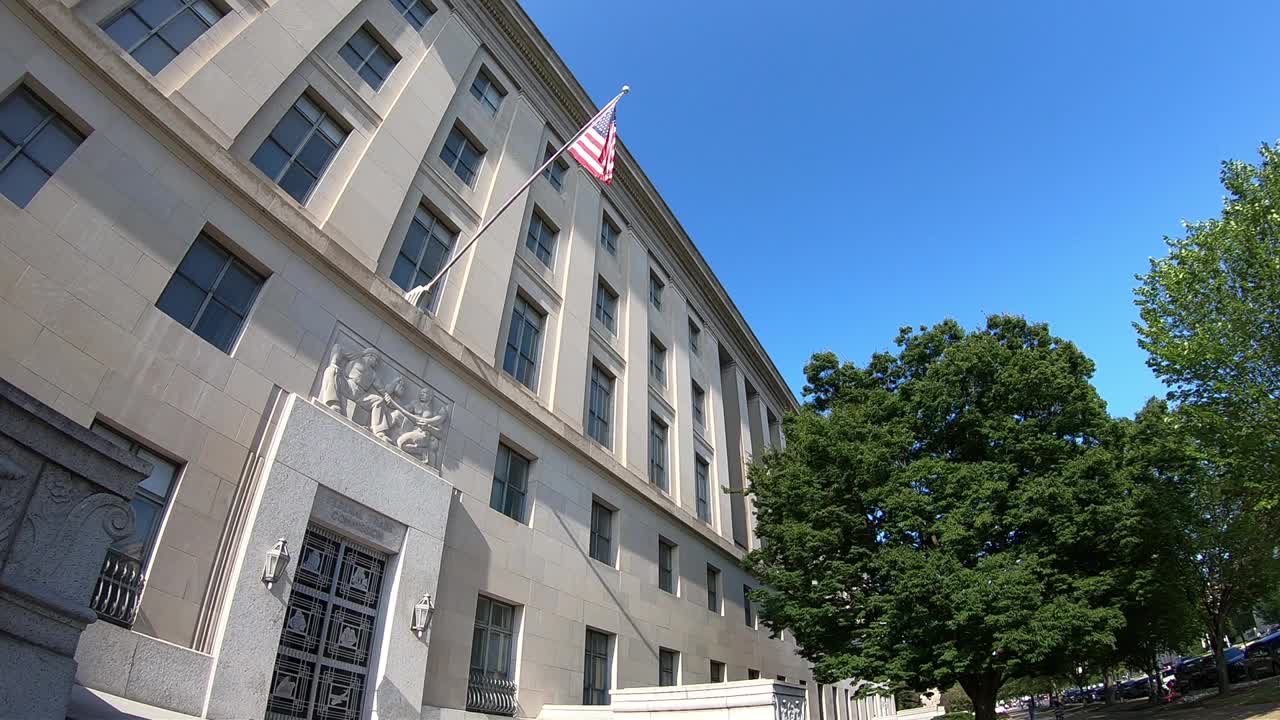 美国联邦贸易委员会大楼-美国华盛顿特区。视频下载