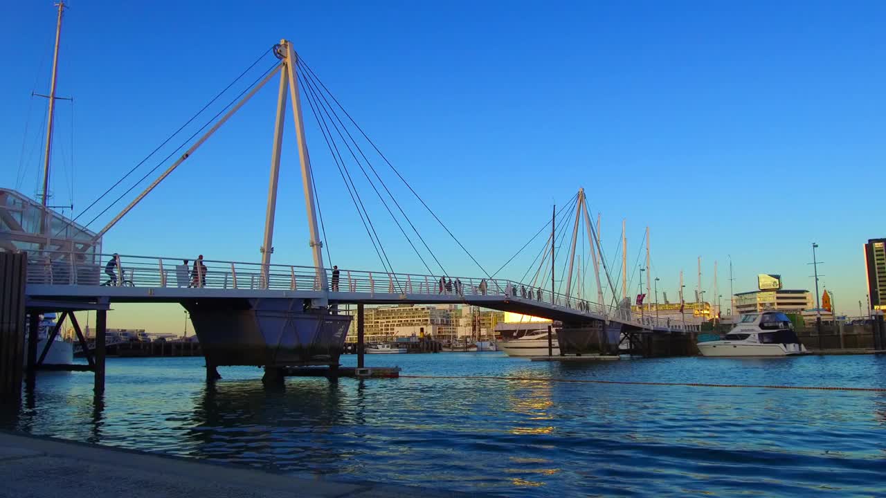 新西兰奥克兰的高架桥视频素材