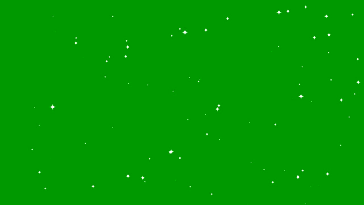 圣诞树和闪烁的星星运动图形与绿色屏幕背景视频下载
