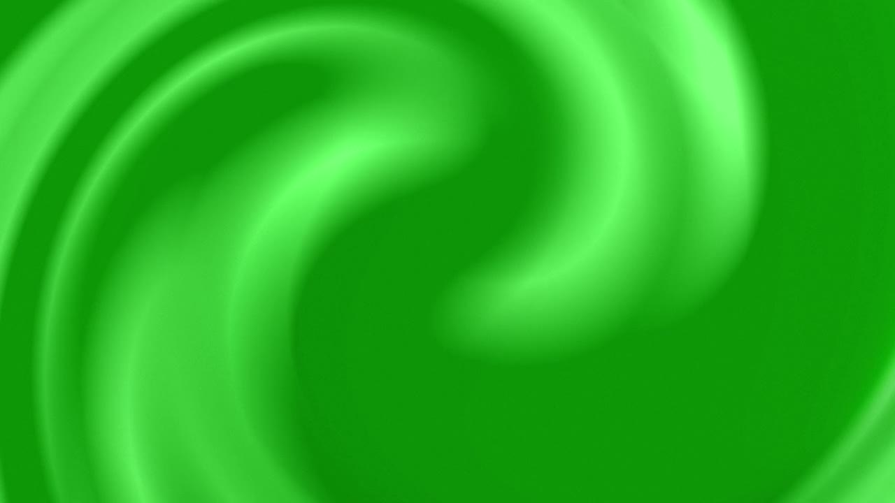 抽象的绿色霓虹灯梯度流动的液体波视频下载