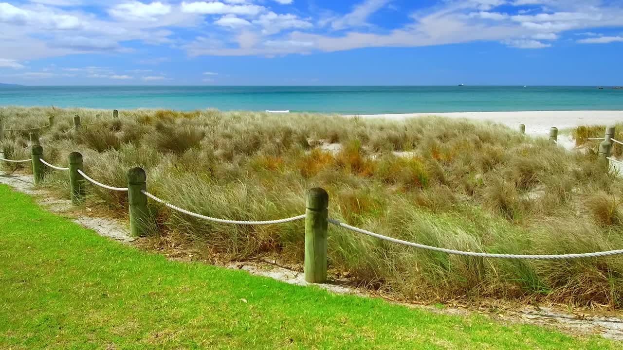 新西兰陶朗加的芒格努伊山海滩视频下载