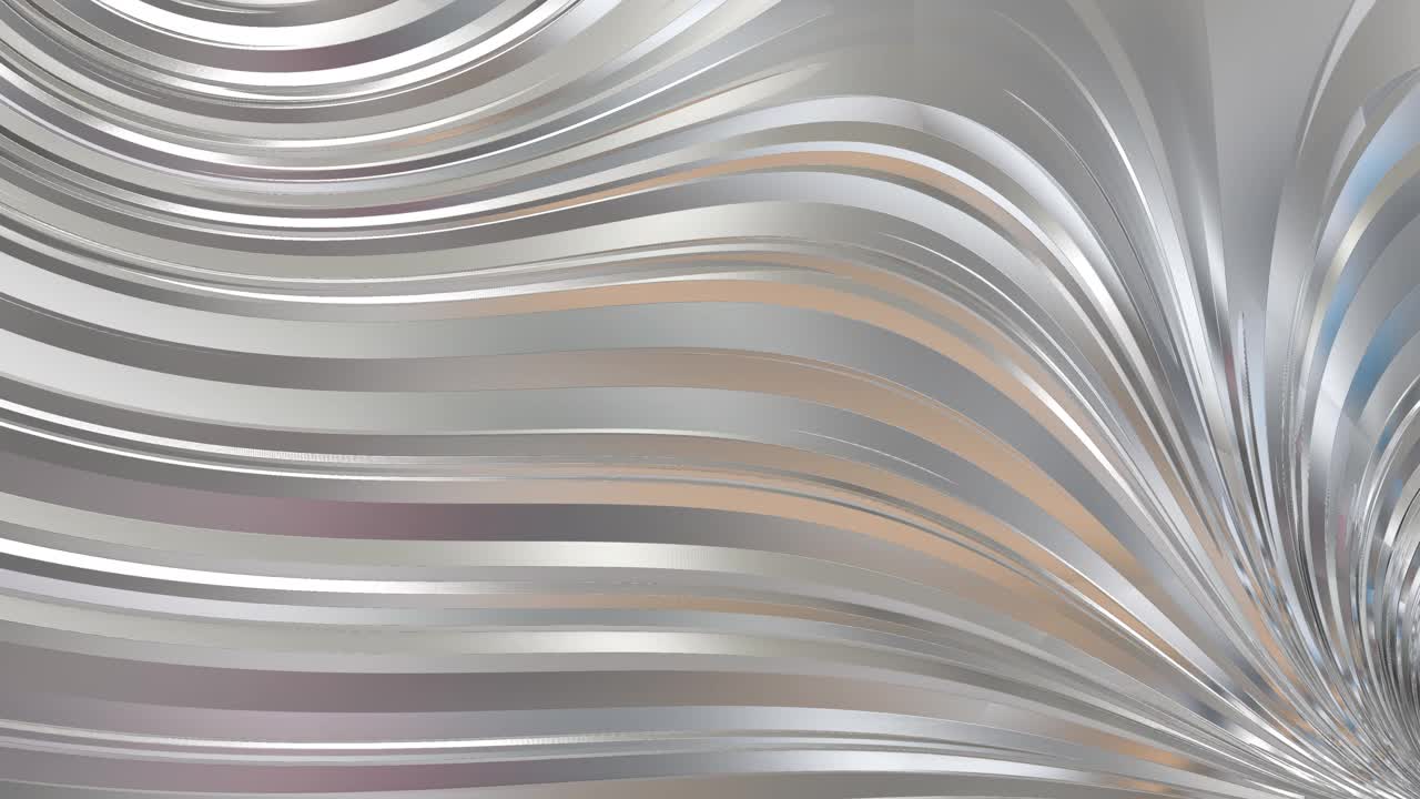 白色金属曲线的抽象背景。视频下载