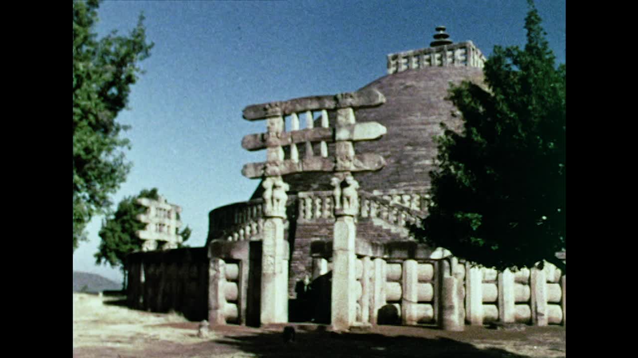 GVs大Stupa, Sanchi;1967视频下载