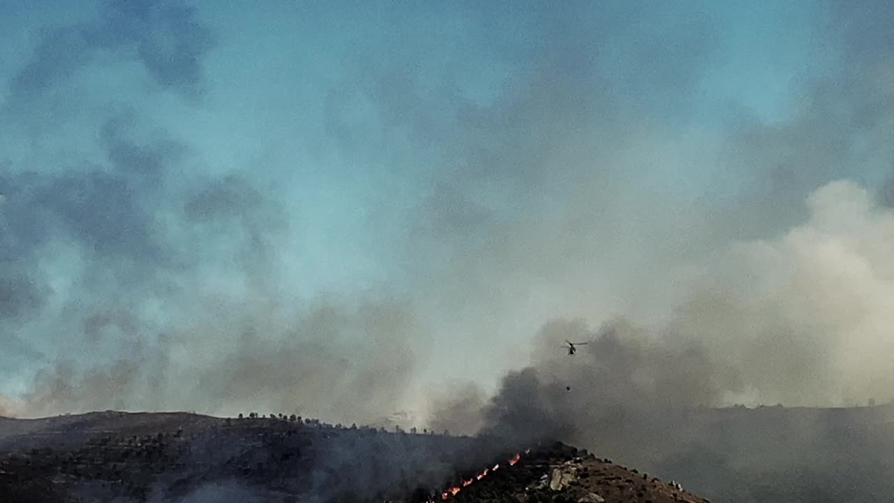 土耳其燃烧的森林视频素材