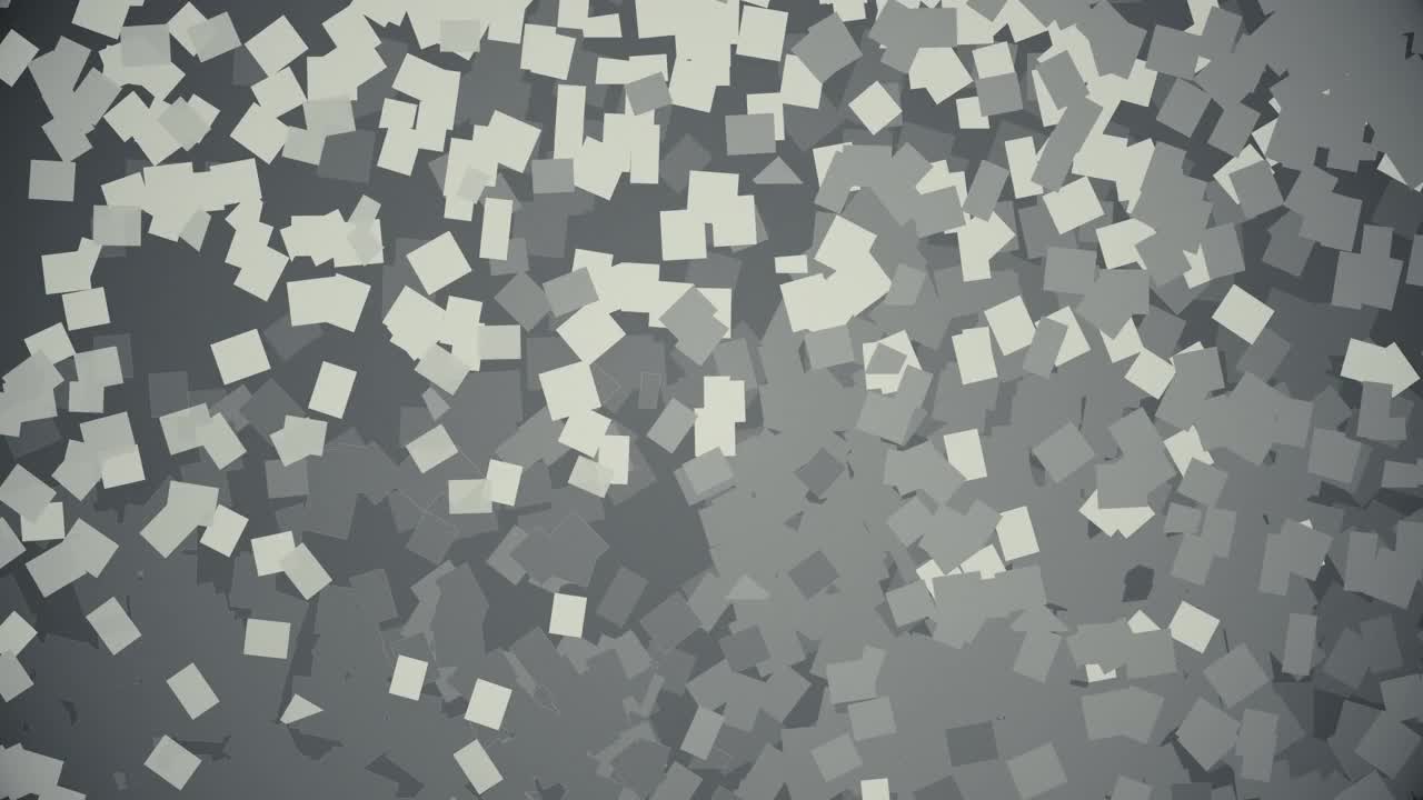 抽象低fi灰度正方形背景动画。Pointillistic艺术效果视频下载