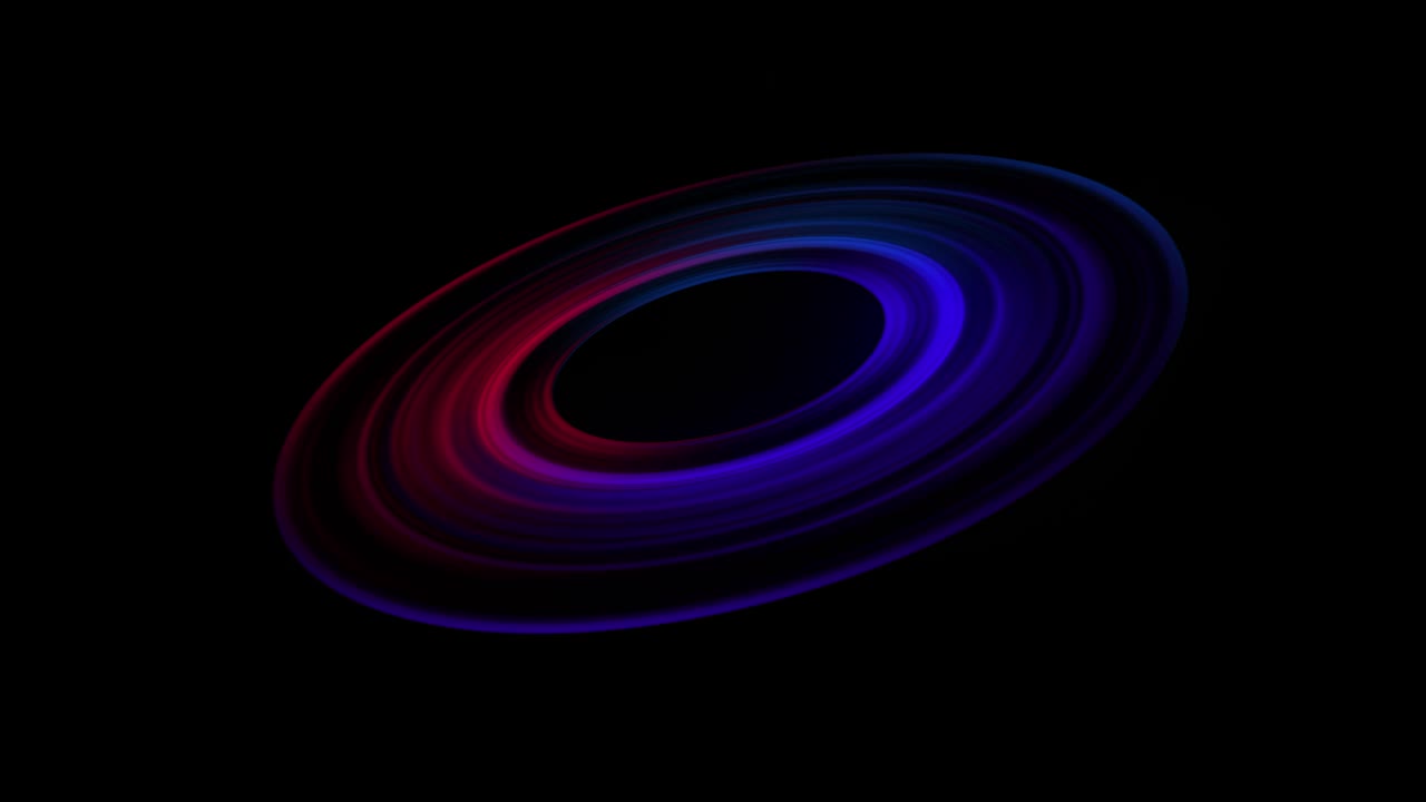 旋转和发光的彩色圆圈抽象视频视频下载