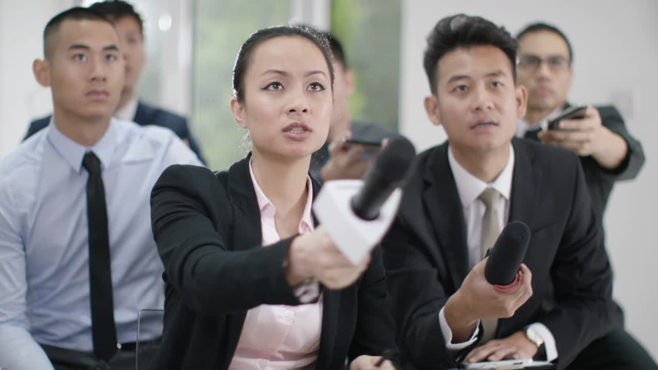 亚洲业务团队办公室现代工作视频下载