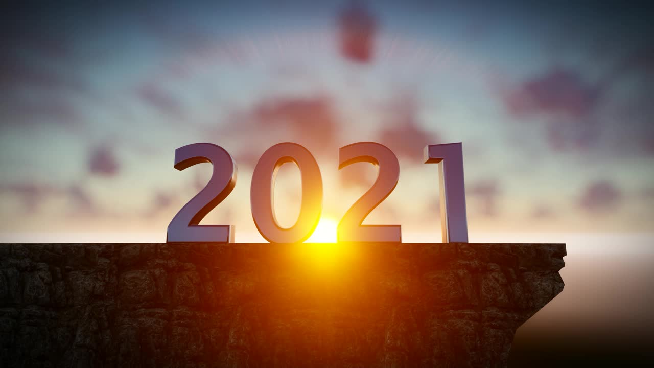 再见2021，欢迎2022视频素材