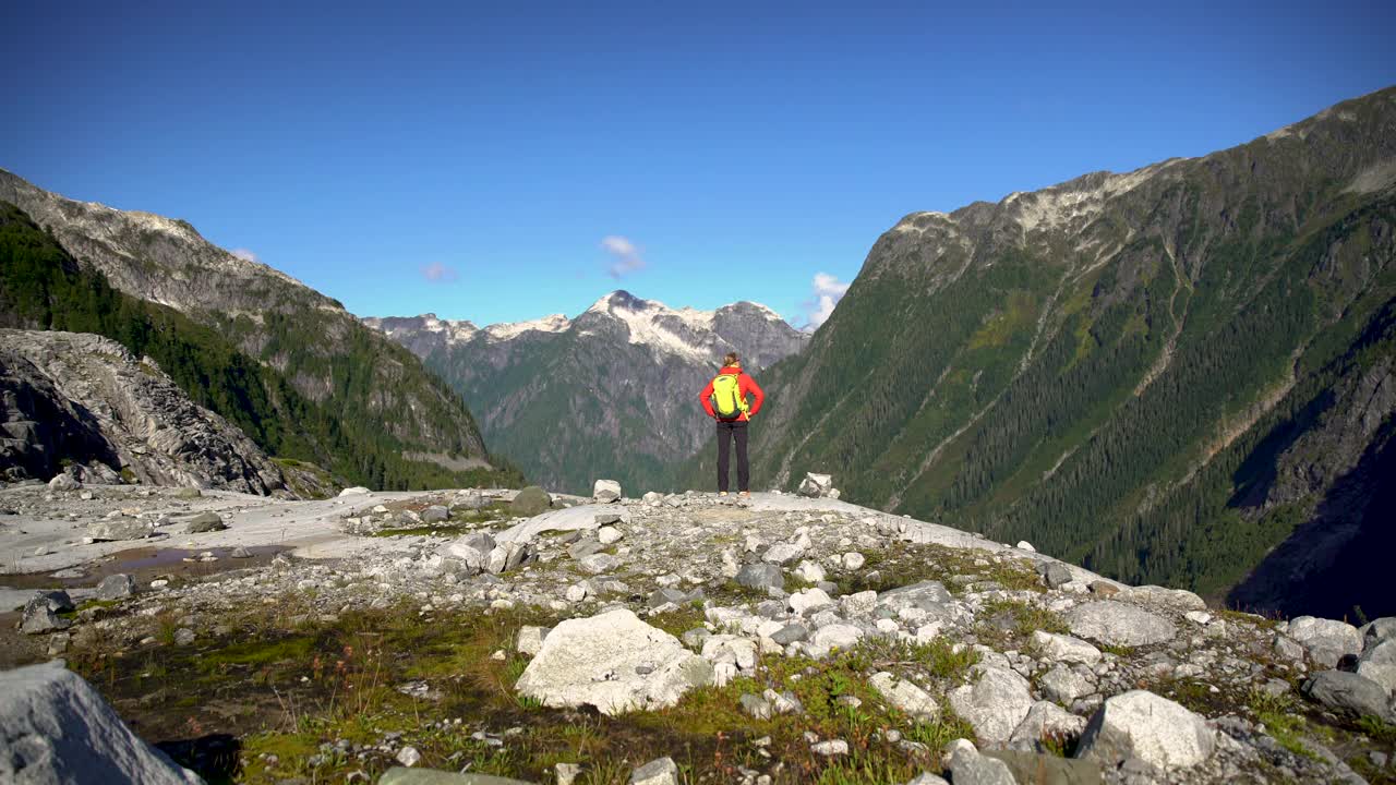 探险,加拿大,徒步旅行,一个人视频素材
