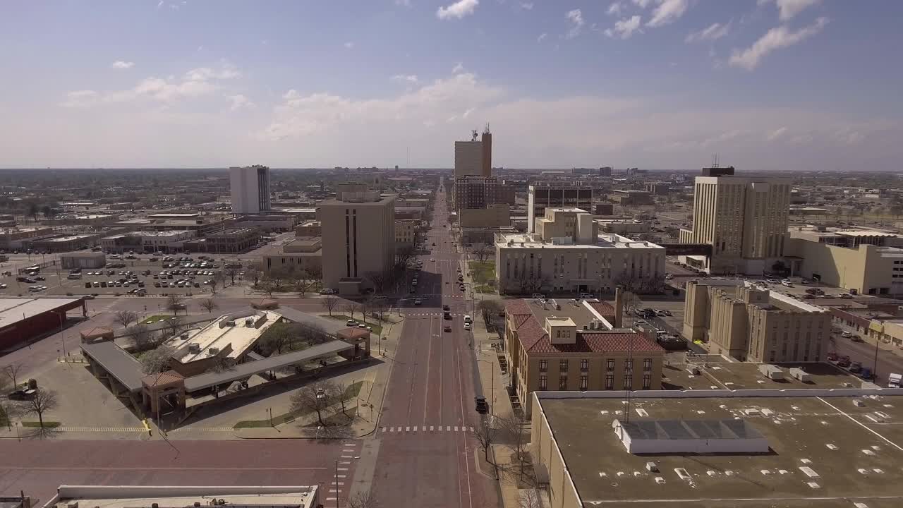 美国德克萨斯州，市中心/拉伯克视频下载