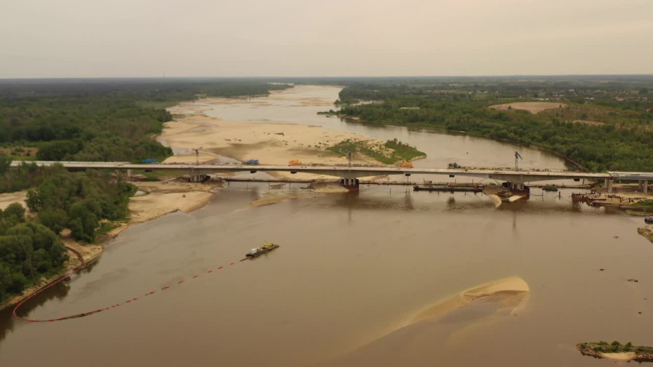 维斯瓦河河床视频素材
