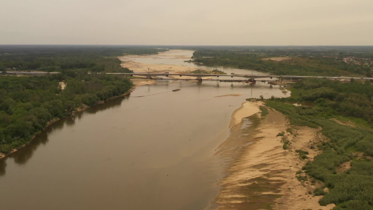 维斯瓦河河床视频素材
