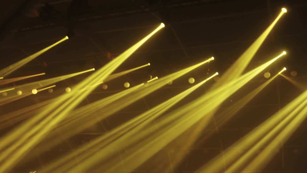 音乐节舞台灯光效果视频素材