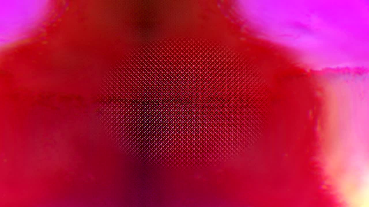 色彩斑斓的散景赛博朋克梦幻般的彩虹背景视频素材