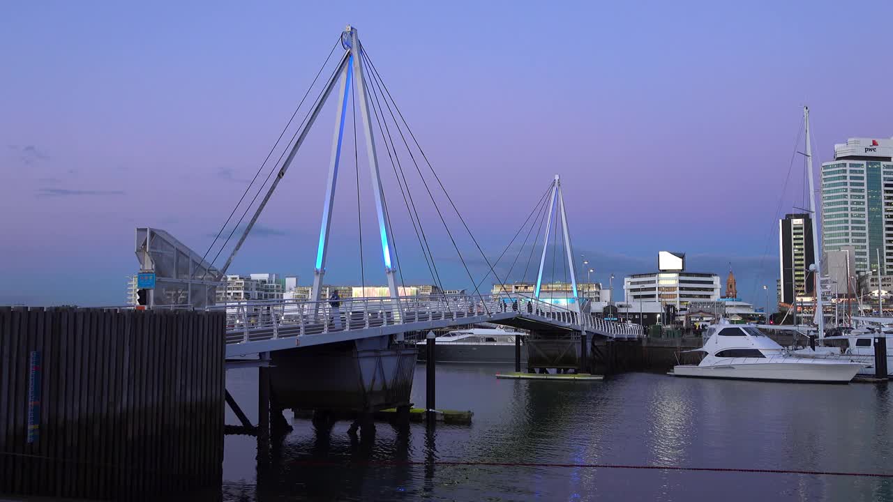 新西兰奥克兰高架桥盆地视频素材