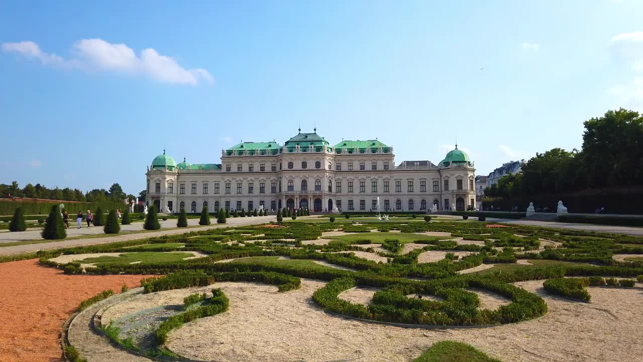 奥地利维也纳的装饰花园视频下载