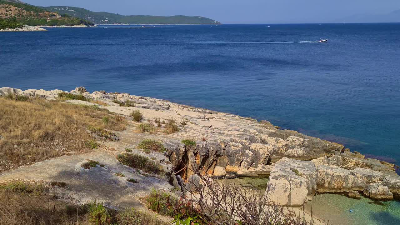 科孚岛的海滩视频下载