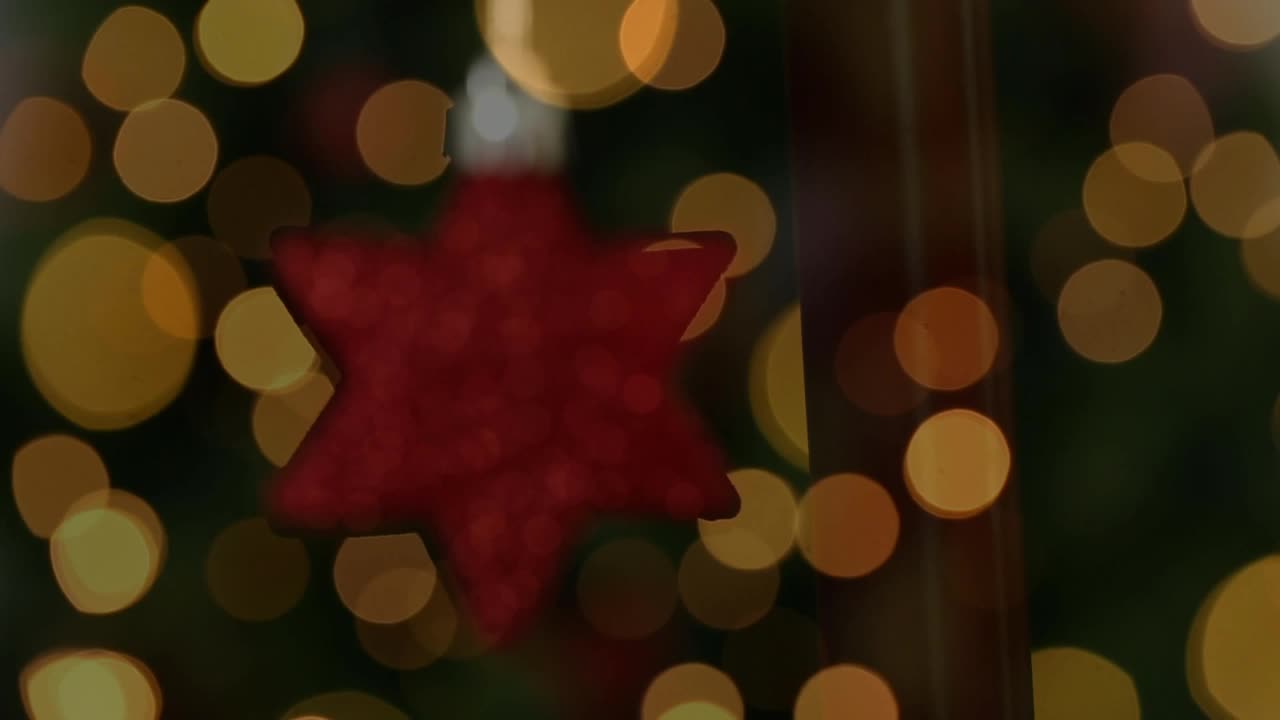 圣诞星光下的烛光视频下载