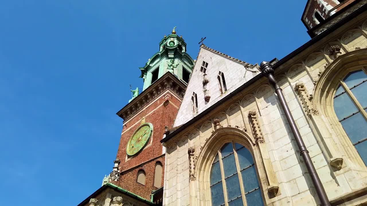 波兰的克拉科夫老城视频素材