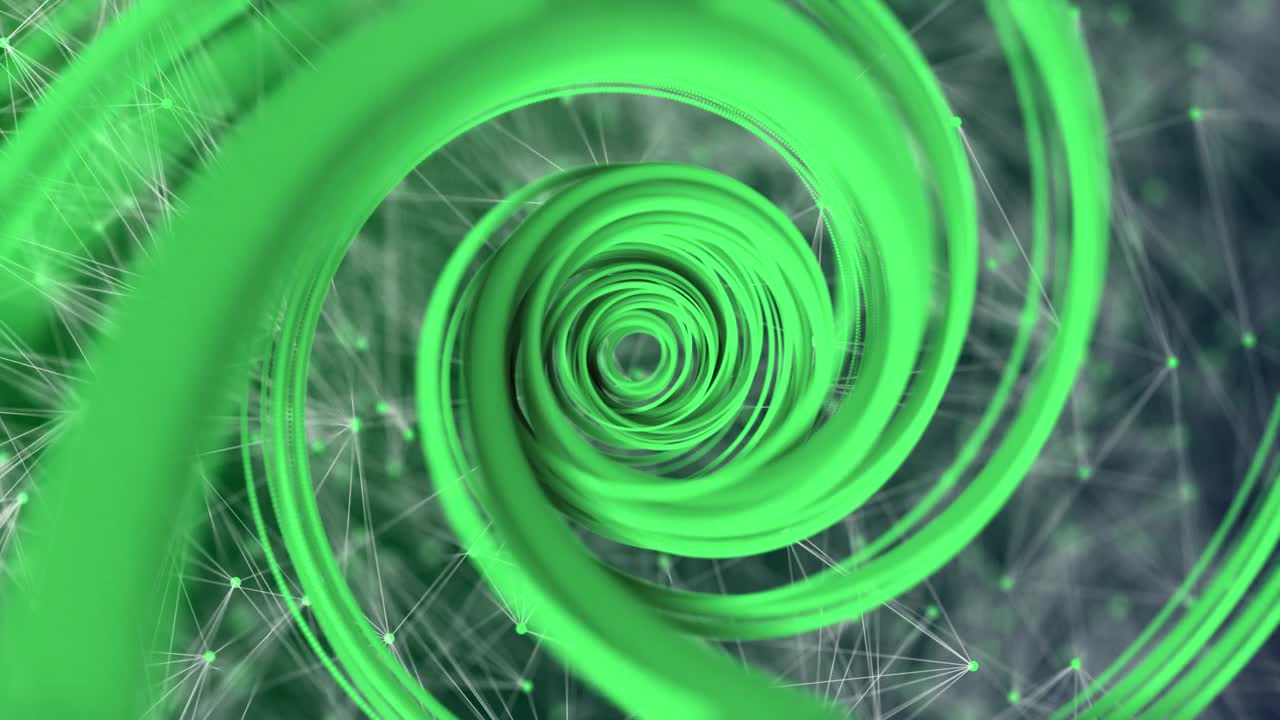 4K -催眠的螺旋幻觉背景环软紫色视频素材