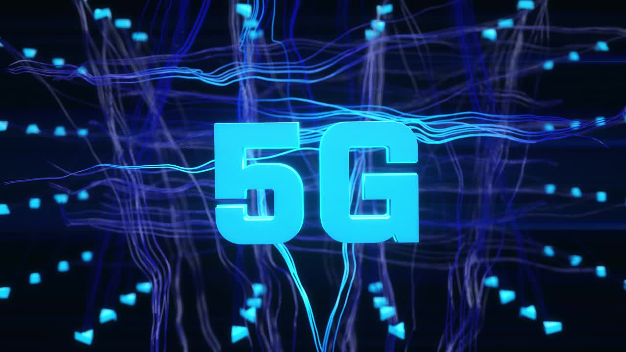 5G技术背景视频素材