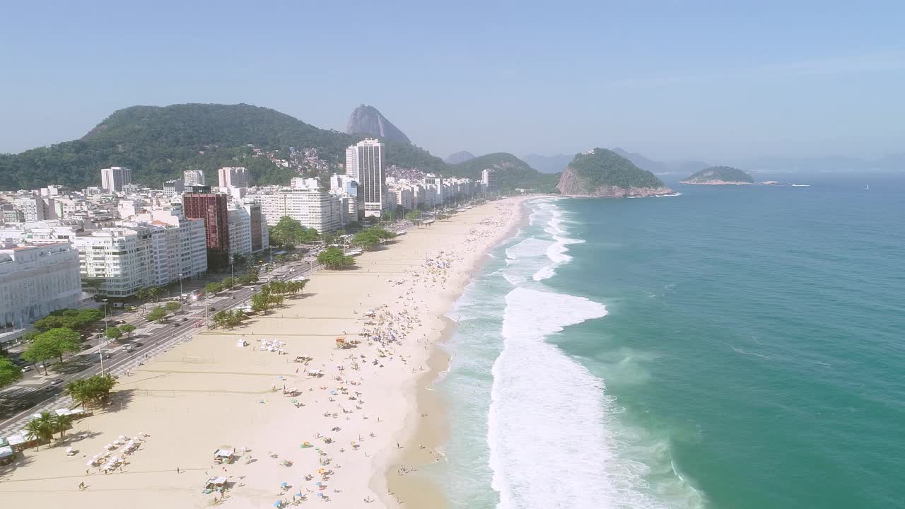 里约热内卢里约热内卢的航拍图像。巴西。视频素材