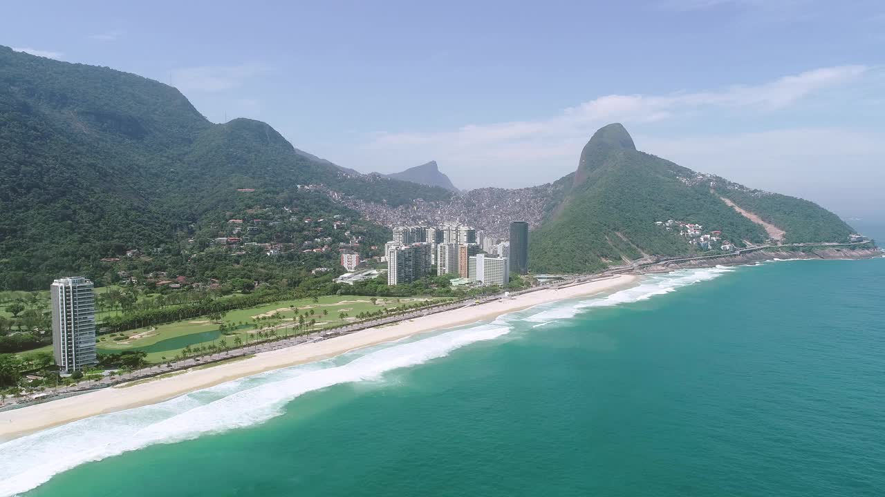 里约热内卢里约热内卢的航拍图像。巴西。视频素材