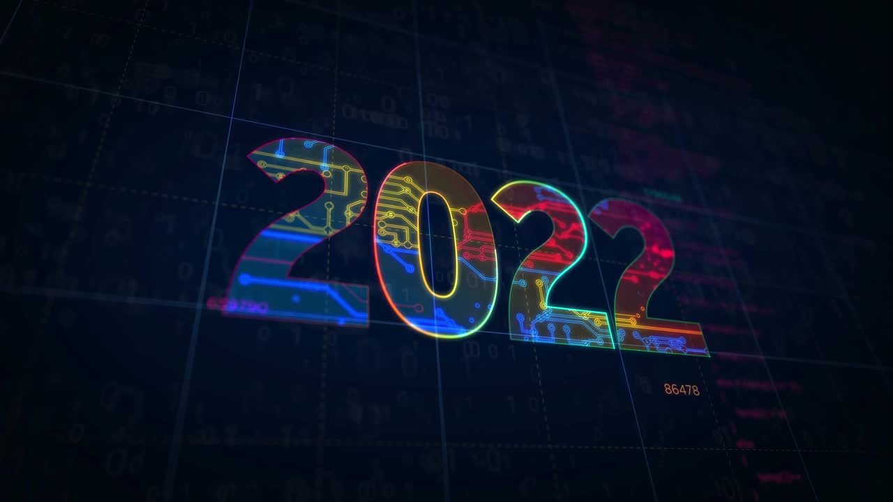2022年新的未来主义数字草图视频素材