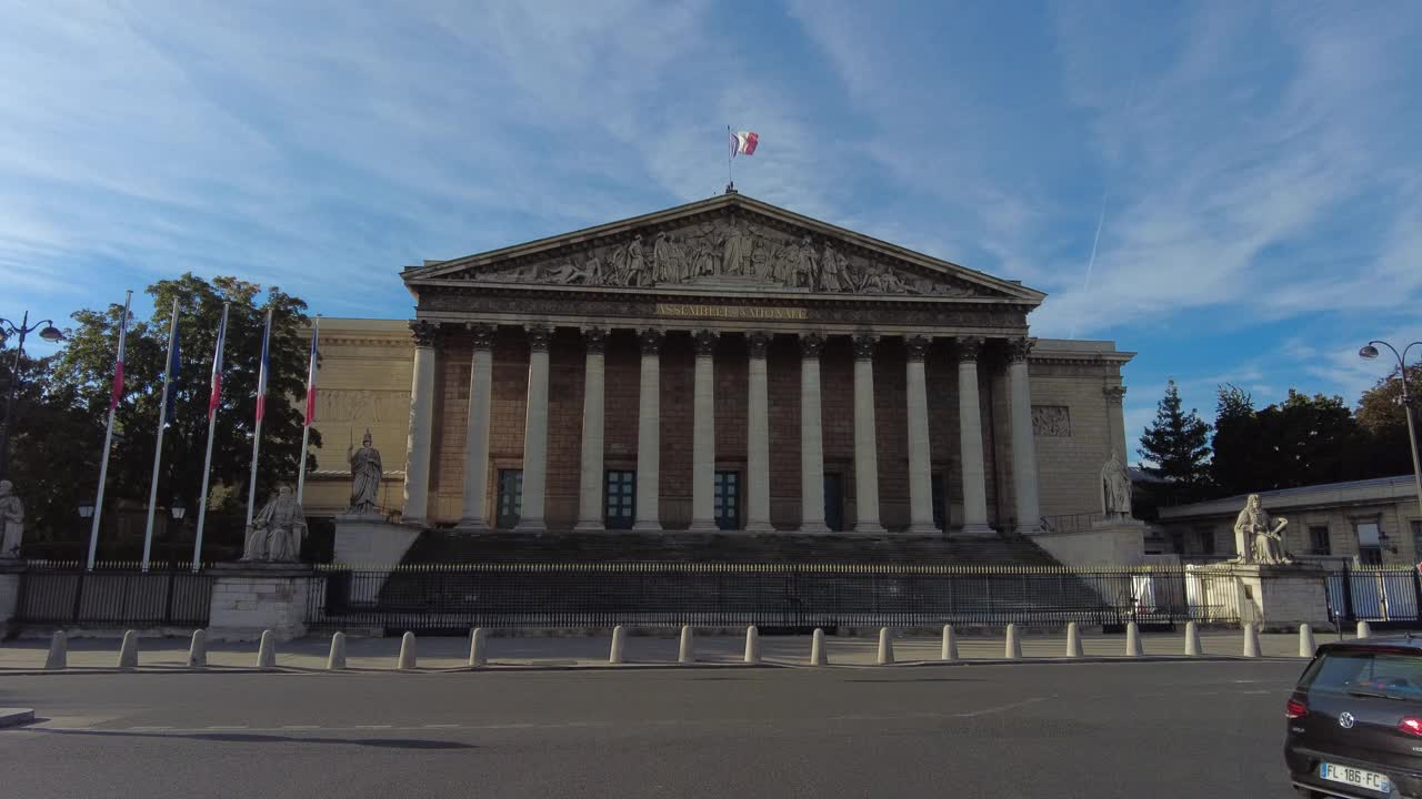 法国国民议会的正面视频下载