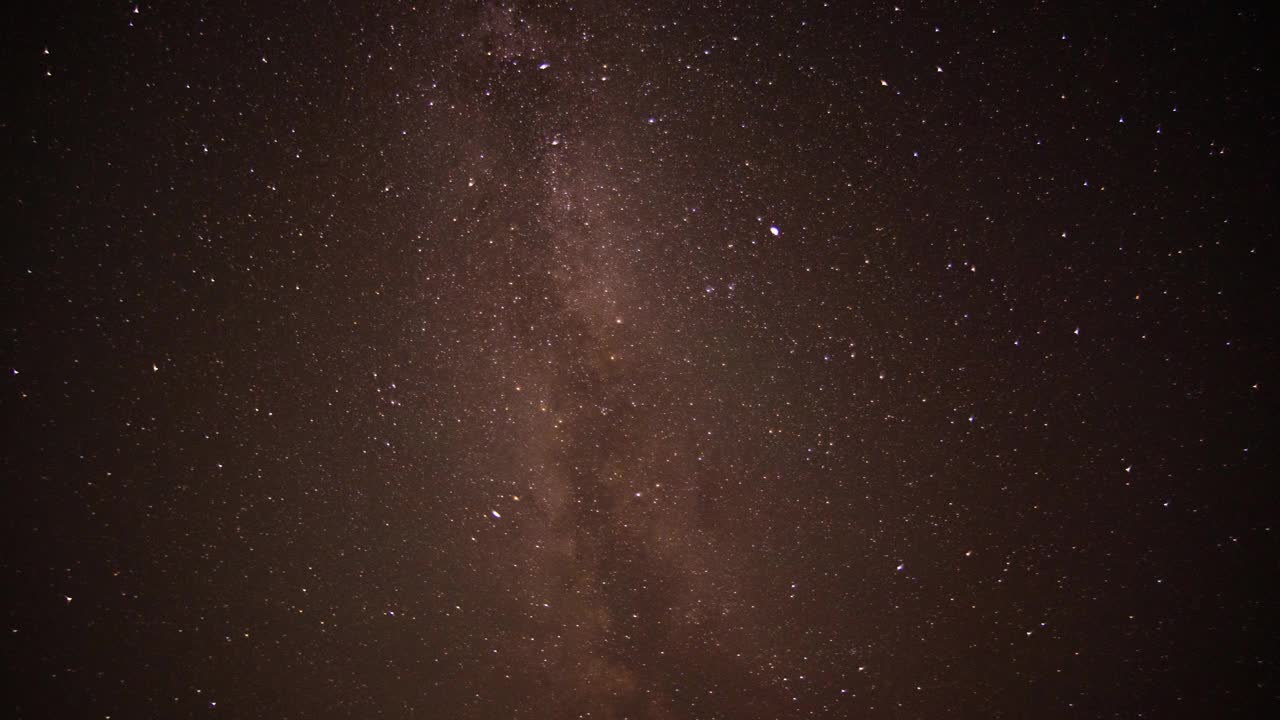 夜空与银河的时间间隔视频素材
