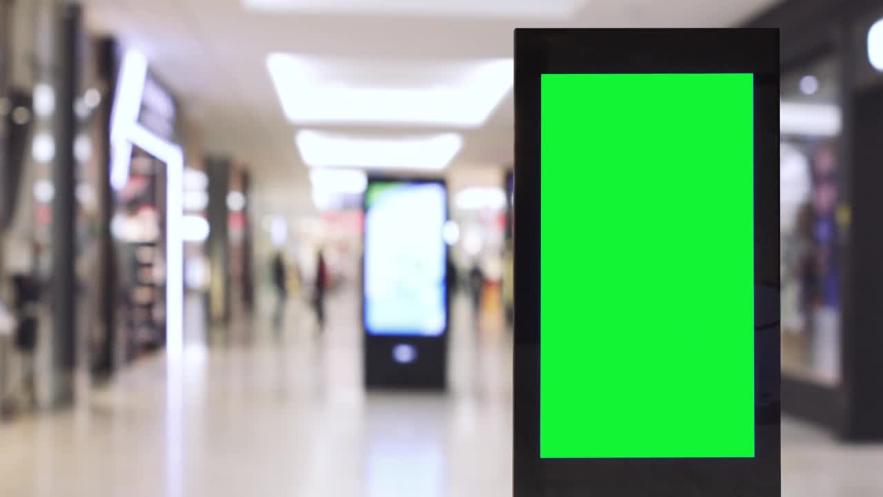 购物商场里的数字标牌视频下载