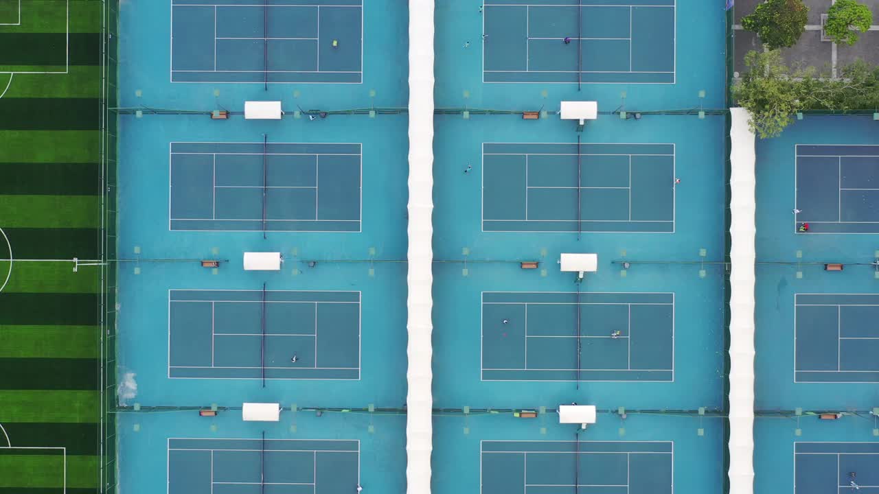 深圳网球场视频素材