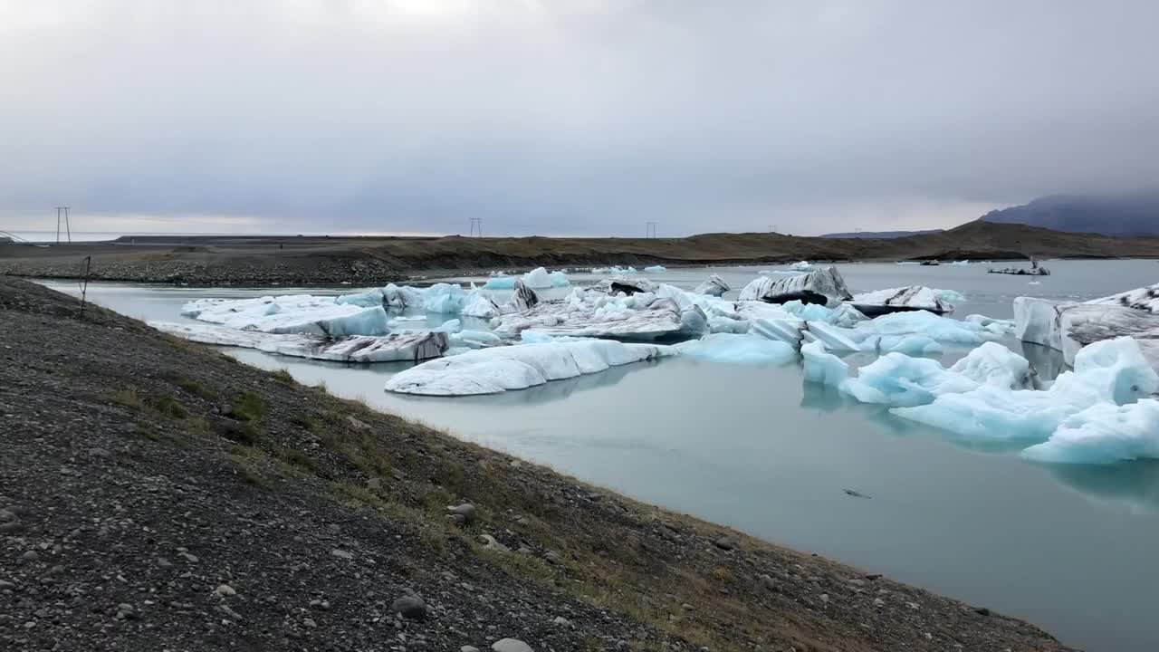 Jokulsarlon冰川泻湖的视频视频下载