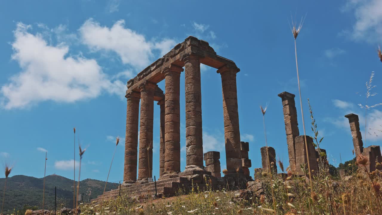 意大利撒丁岛的安塔斯神庙。视频素材