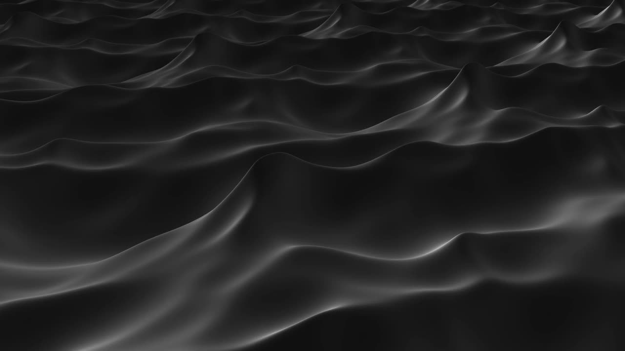 黑色油波液体滴下降商业介绍背景概念艺术波浪背景4k视频素材