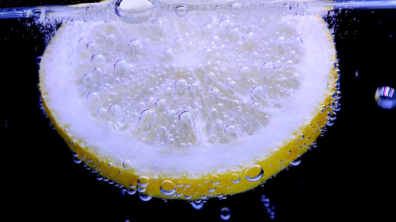 柠檬苏打水视频素材