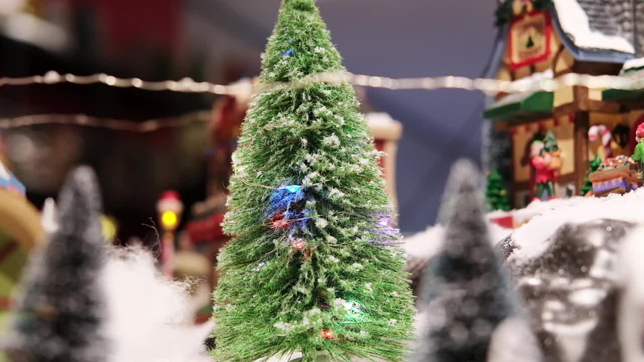 圣诞布景装饰。视频下载