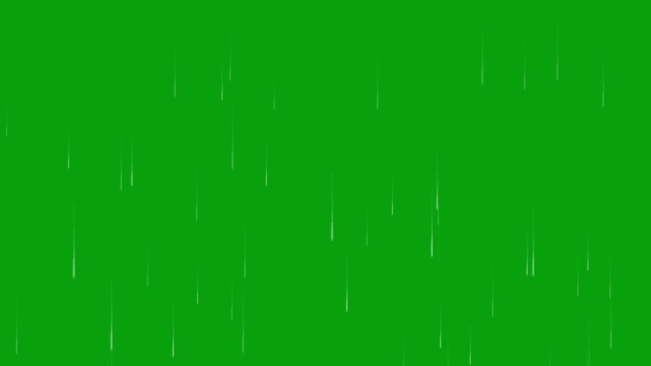 下落的雨滴运动图形与绿色屏幕背景视频素材