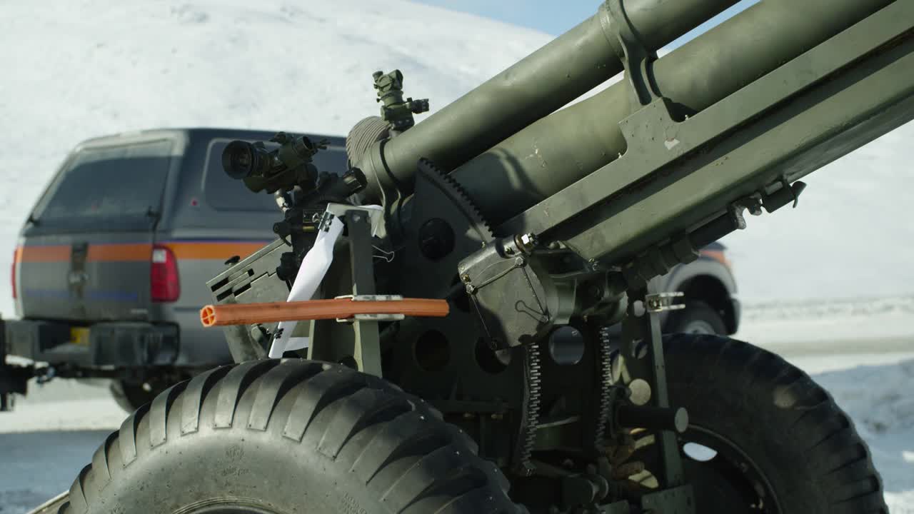 发射榴弹炮，阿拉斯加。视频下载