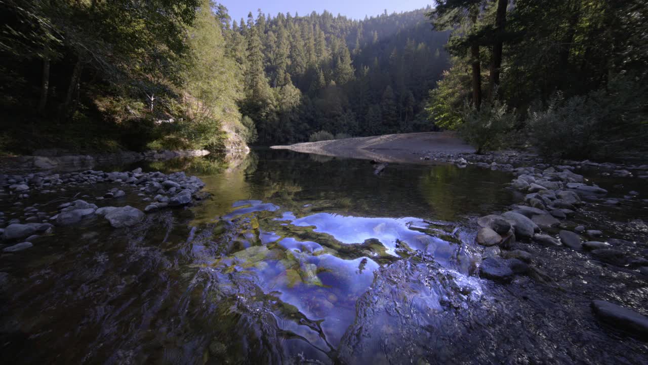 Elk河的水细节视频素材