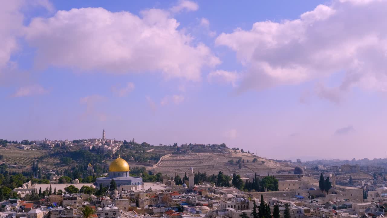 以色列耶路撒冷的城市景观视频下载