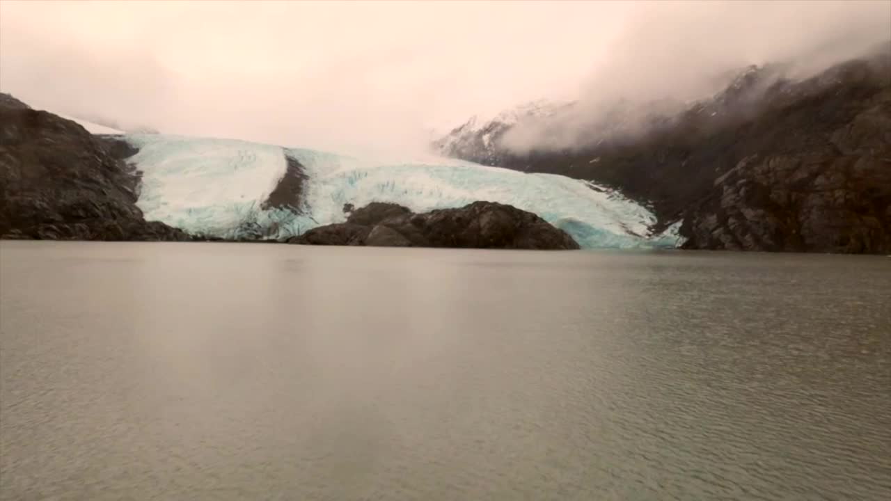 Portage冰川的景色视频素材