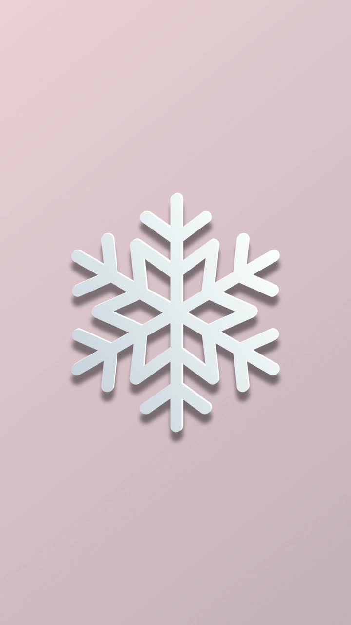 雪花在粉红色复制空间背景动画素材视频-圣诞节的概念，新年，冬天，购物，市场营销，企业和商业-贺卡动画-包括绿色屏幕的色彩键控视频素材