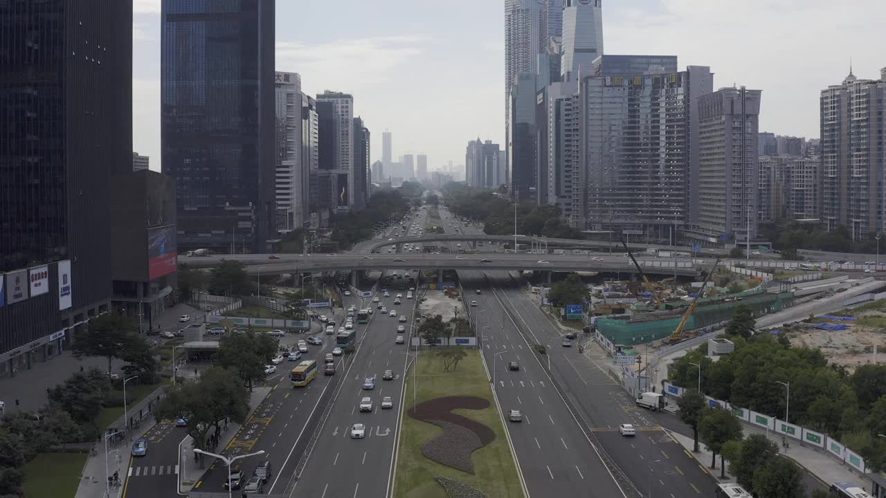 中国深圳的航拍视频视频素材