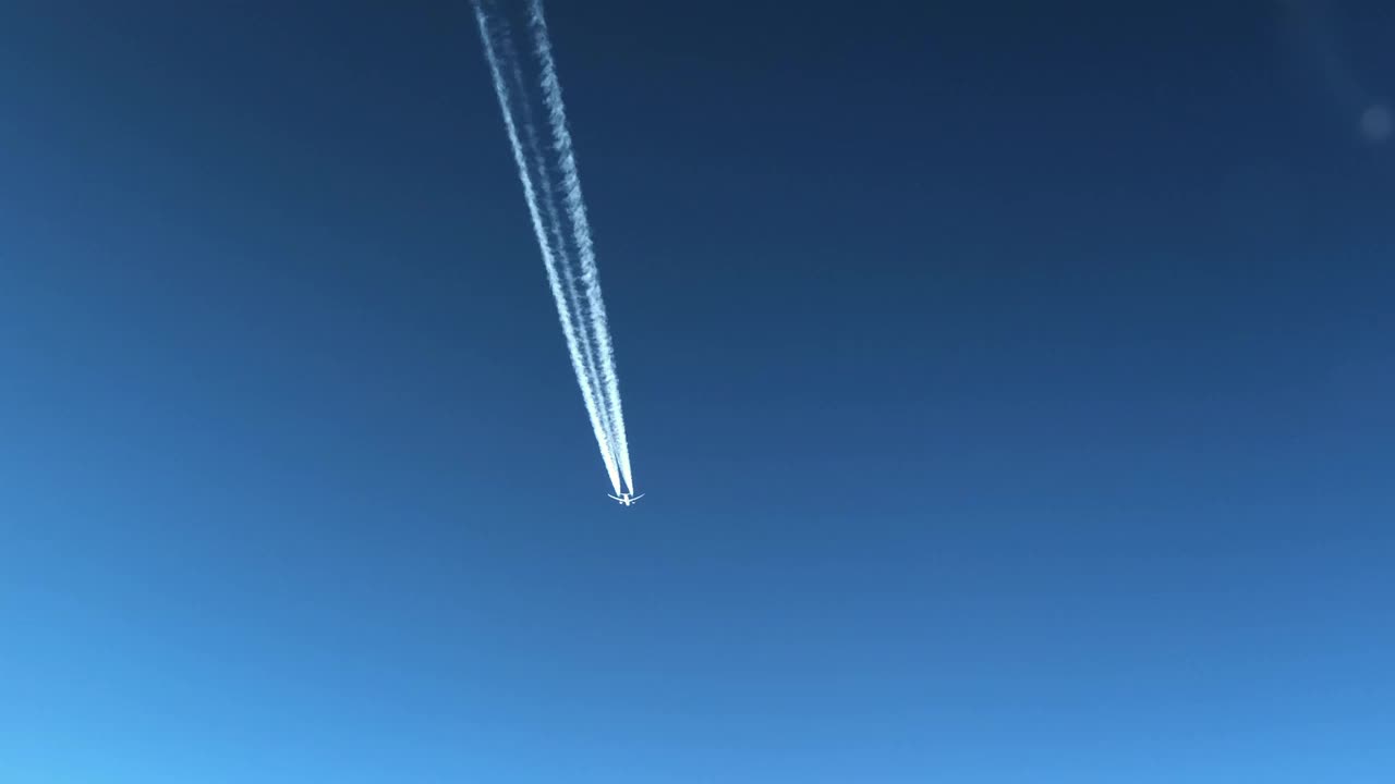 空中客车a350 1000英尺高空视频素材