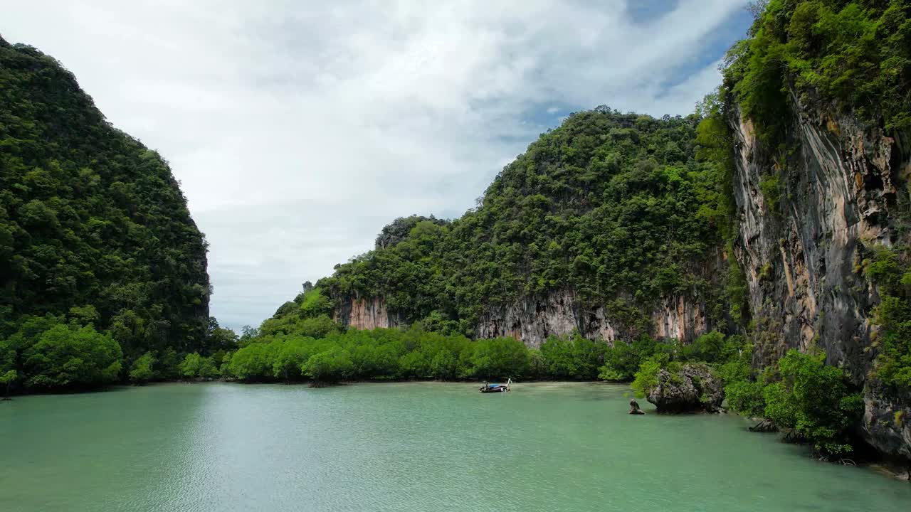 泰国高洪泻湖岛鸟瞰图视频下载