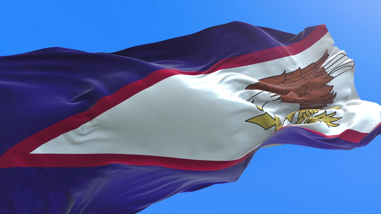 美属萨摩亚国旗-国家报告，图表，数据，信息图表视频下载