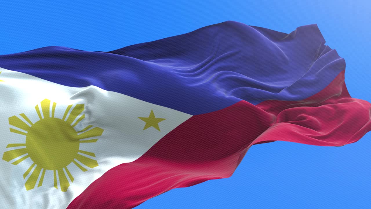 菲律宾国旗-国家报告，图表，数据，信息图表视频下载