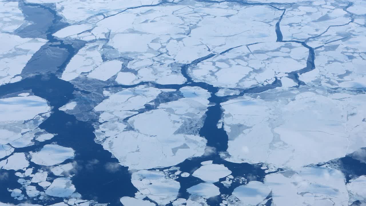 北极景观鸟瞰图视频下载